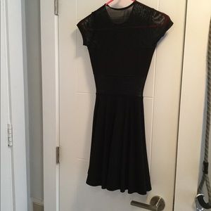 American Apparel black mesh dress